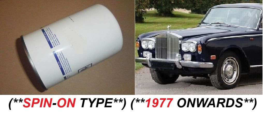 OIL FILTER (Rolls Royce Silver Shadow) (**Spin-On Type**) (**From 1977- 80**)